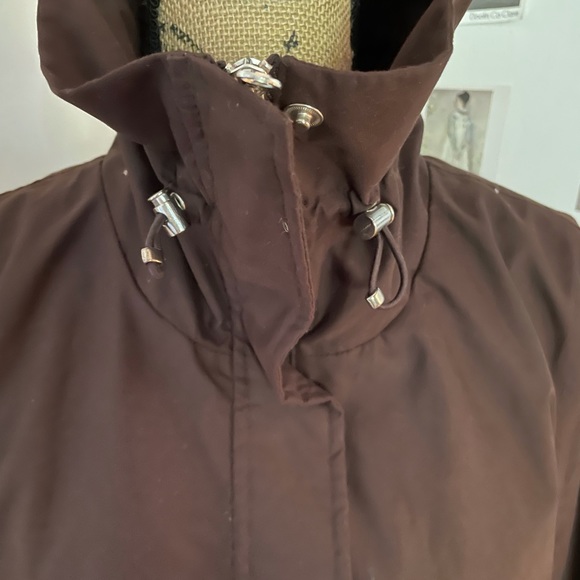 Land’s End Brown Lightweight coat. Size M - Picture 2 of 11